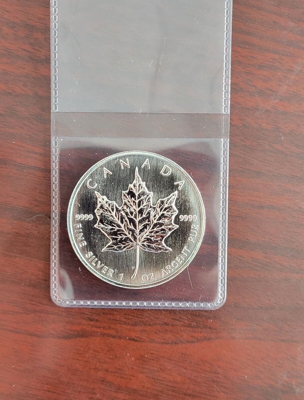 1997 1  Silver Canada Maple Leaf Coin 1oz - KEY DATE! - Lowest Minted .999 Fine