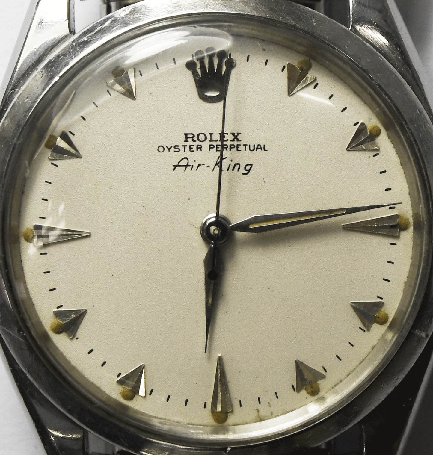 1958 Men's Rolex Air King 5500 34mm Stainless Steel Automatic 1530
