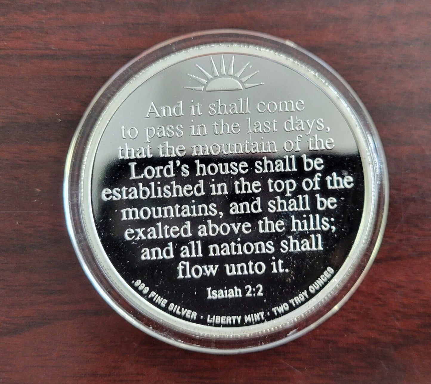 Utah LDS Salt Lake City Temple 1893-1993 .99 Fine Silver Coin Commemorative