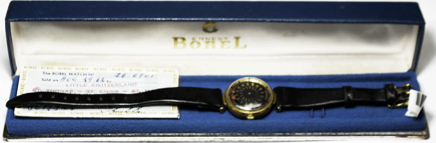 Women's Ernest Borel Mystery Dial Cocktail 25mm GEP Skeleton w Box & COA Watch