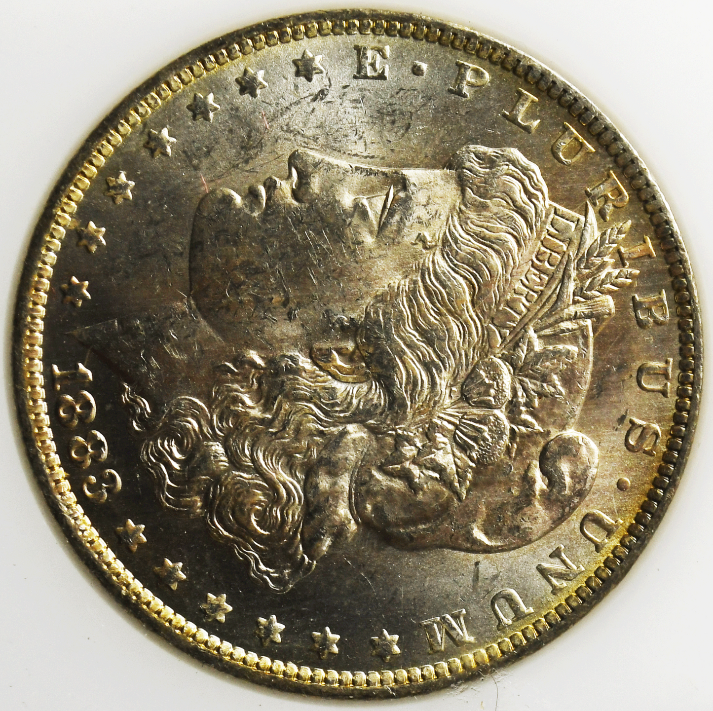 1883 O $1 Morgan Silver One Dollar US Coin Rare Treasury Hoard BU