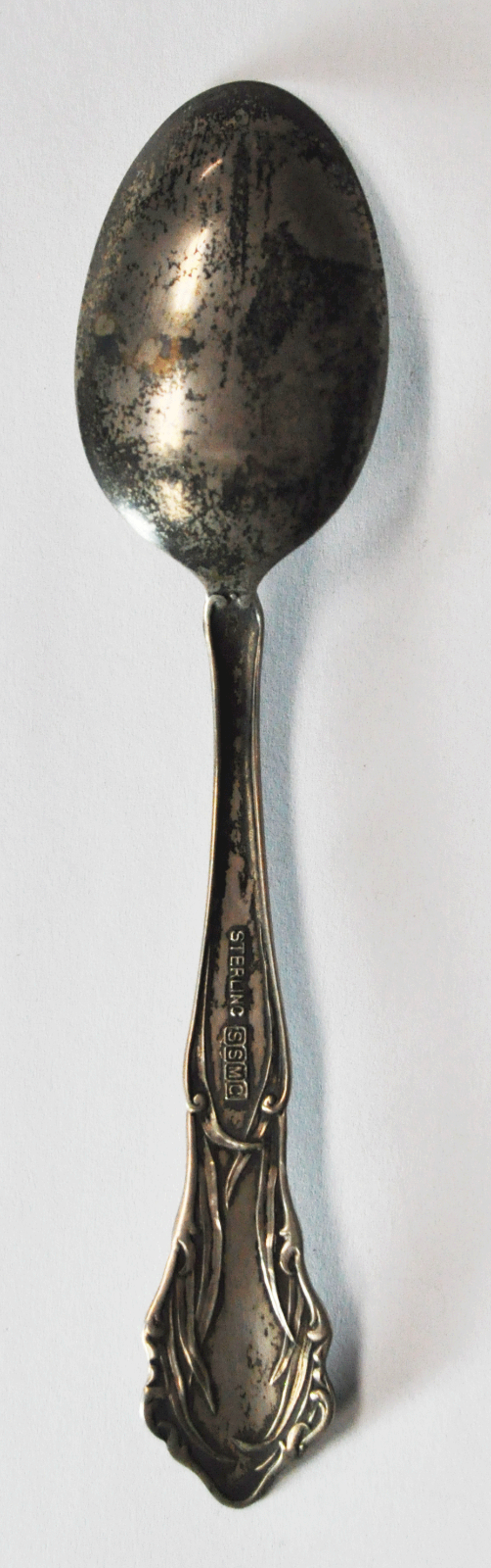 Sterling SSMC Corn Husk SV EV Lutheran Church Souvenir Spoon Finland 5-1/4"