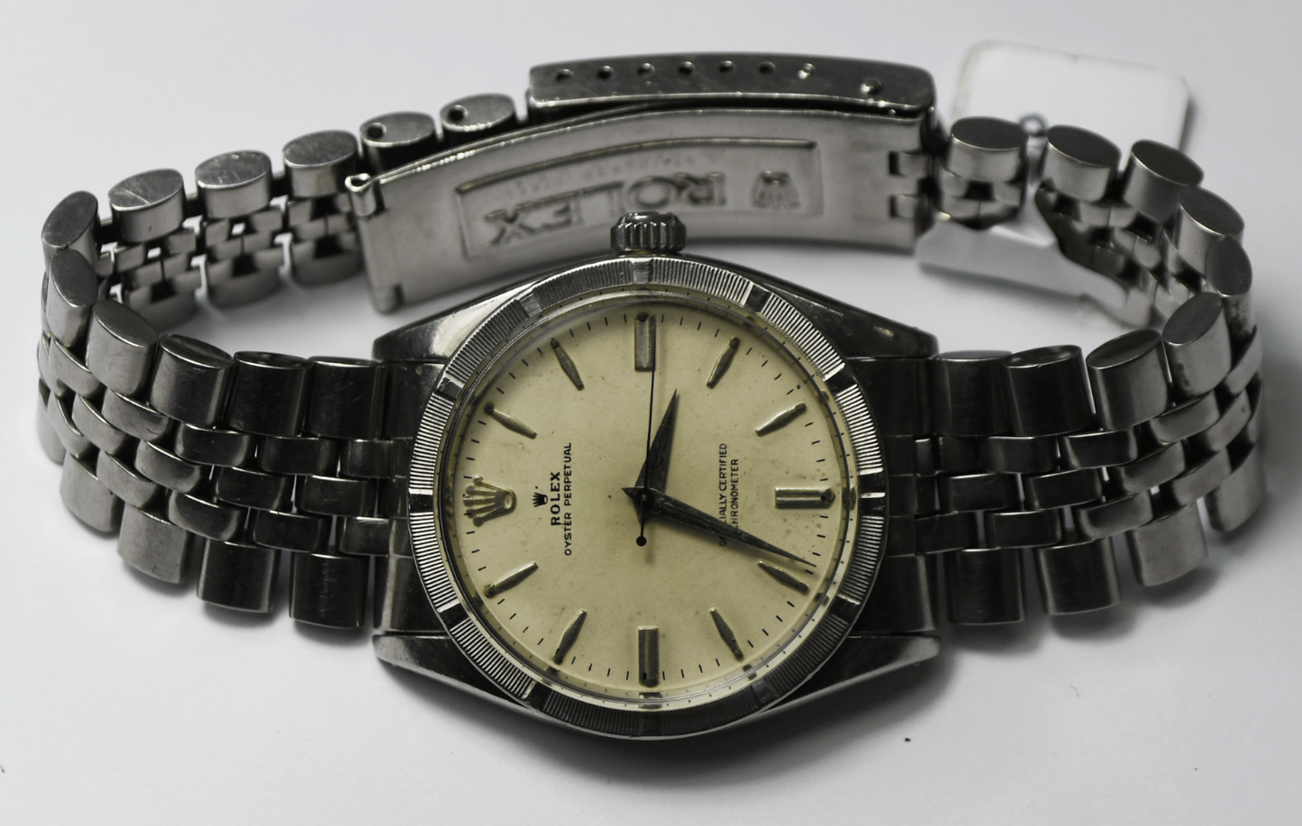 1945 Men's Rolex Oyster Perpetual 6569 Stainless Steel 34mm 1030 Automatic