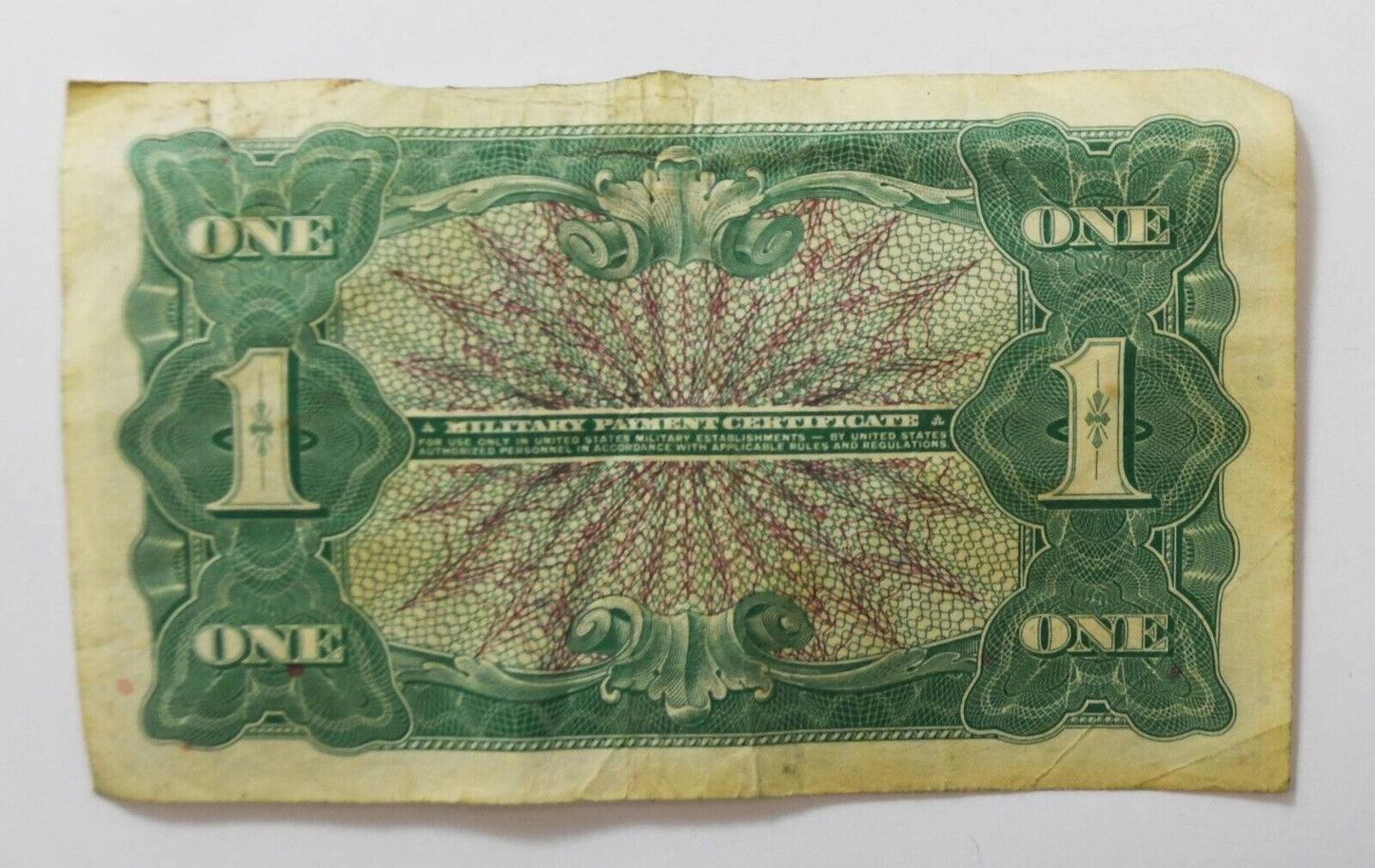 United States Military Payment Certificate $1 Dollar Note A04295408A Series 651