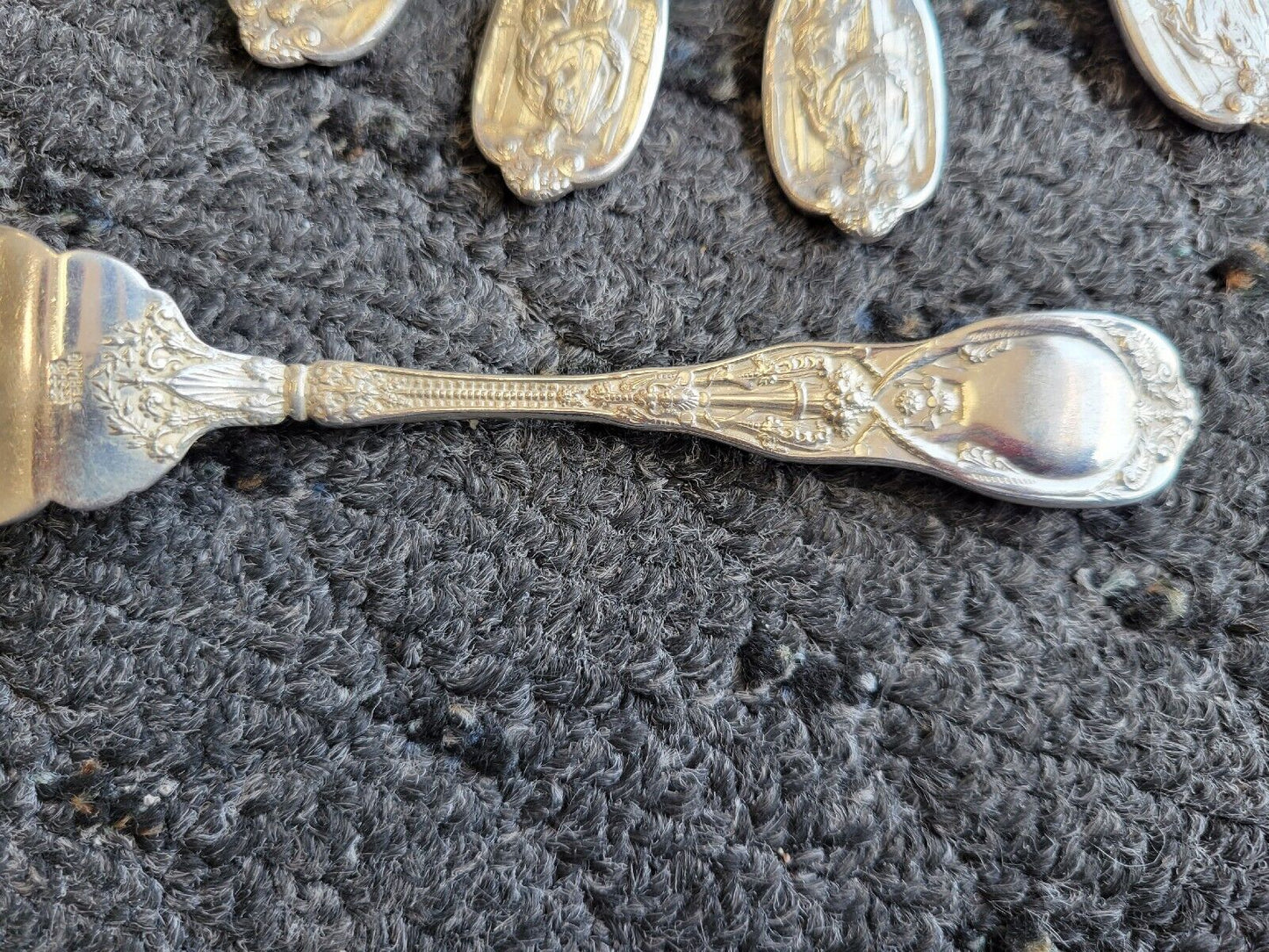 Mythologique by Gorham Sterling Fish Fork / Salad Fork Beaded Back 6"