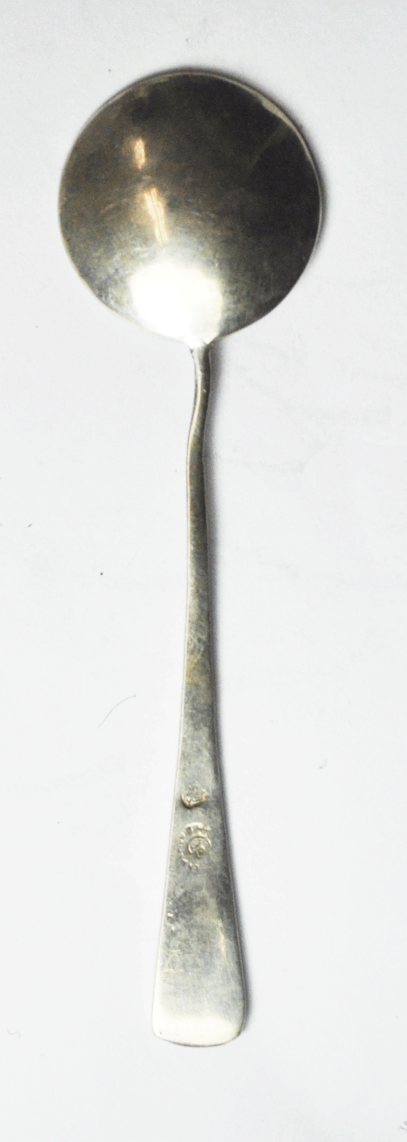 Sterling Silver Mexico Mayan Aztec Round Bowl Spoon 3-7/8"