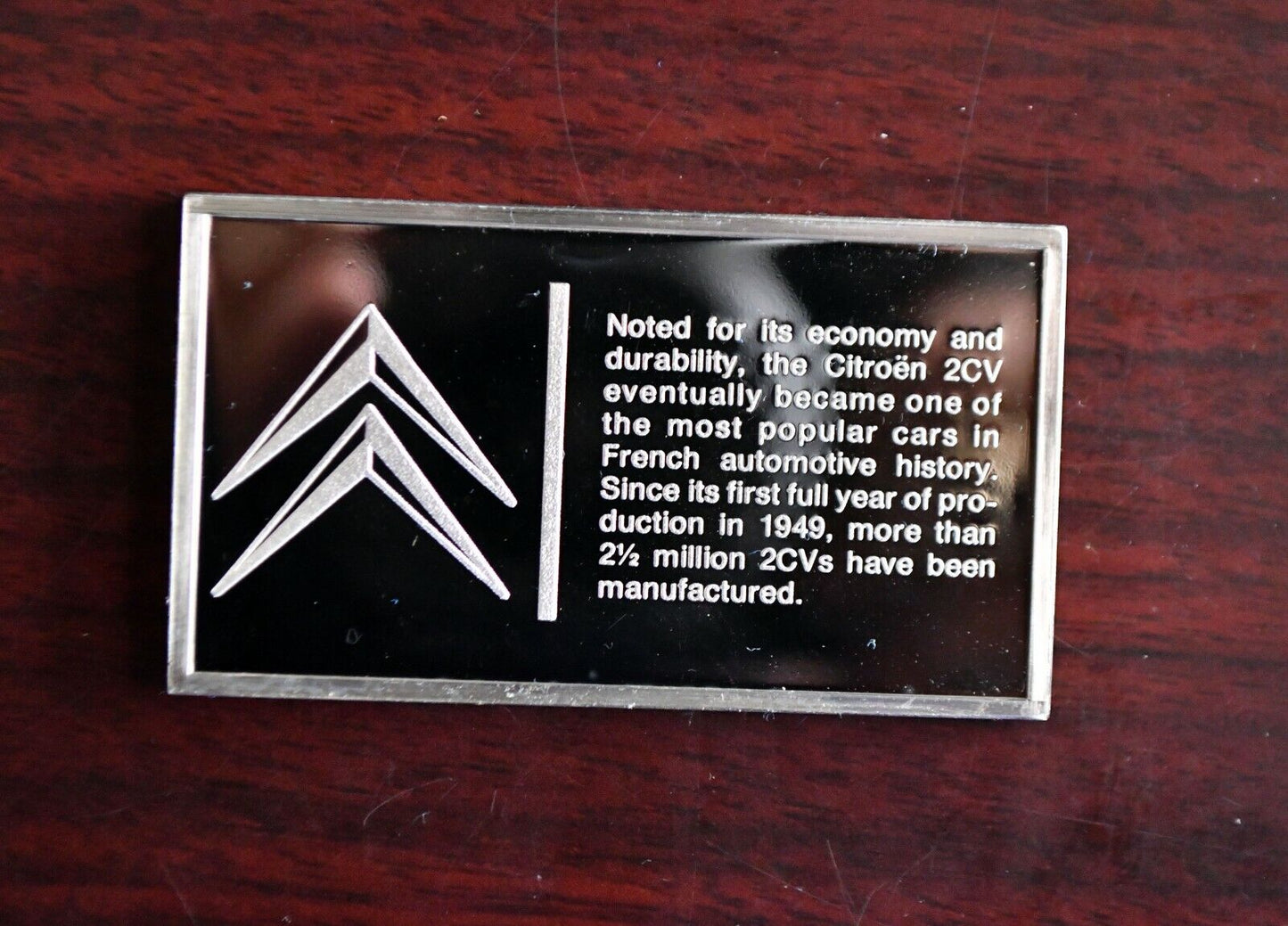 1949 Citroen Centennial Car Ingot Collection 1000 Grain Sterling Franklin Mint