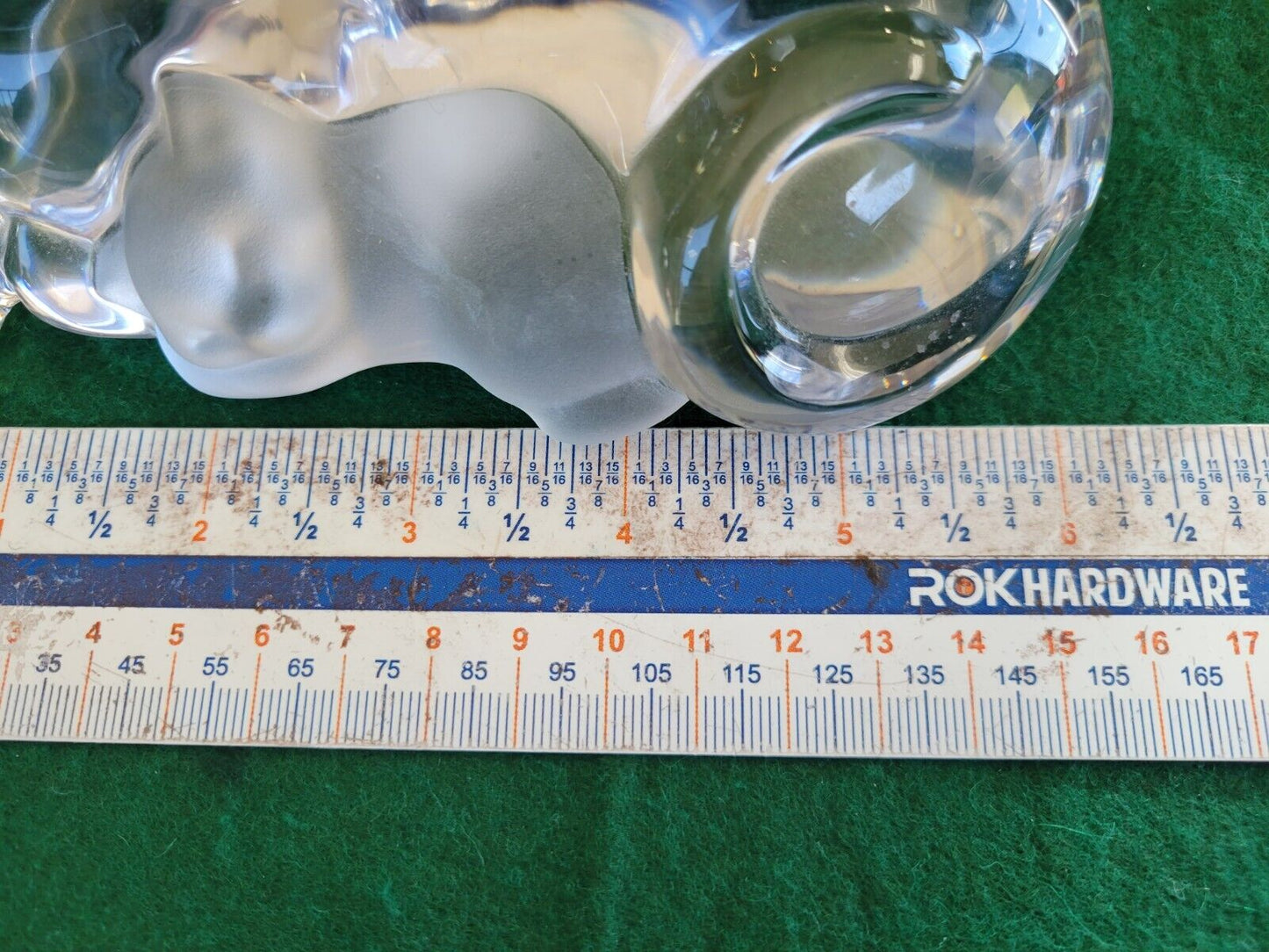 Lenox Crystal Kitty Cat with Kitte Figurine Full Lead Crystal 1st edition