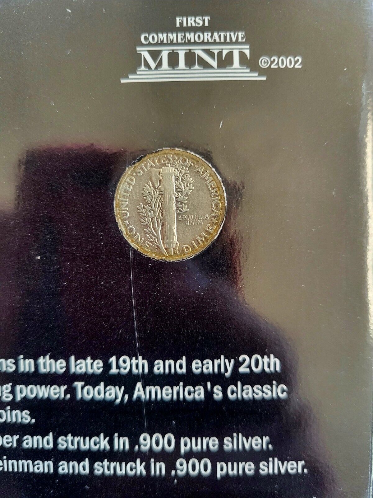 Cherished American Dimes 1914 Barber Dime 1942 Mercury Dime Set