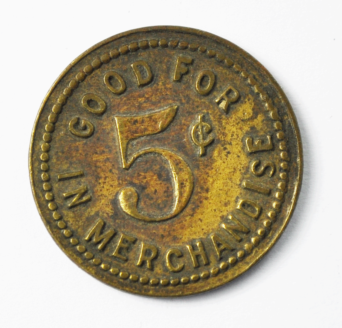 Ringside Billiards & Cigars Duluth Minnesota Trade Token 5c 20mm