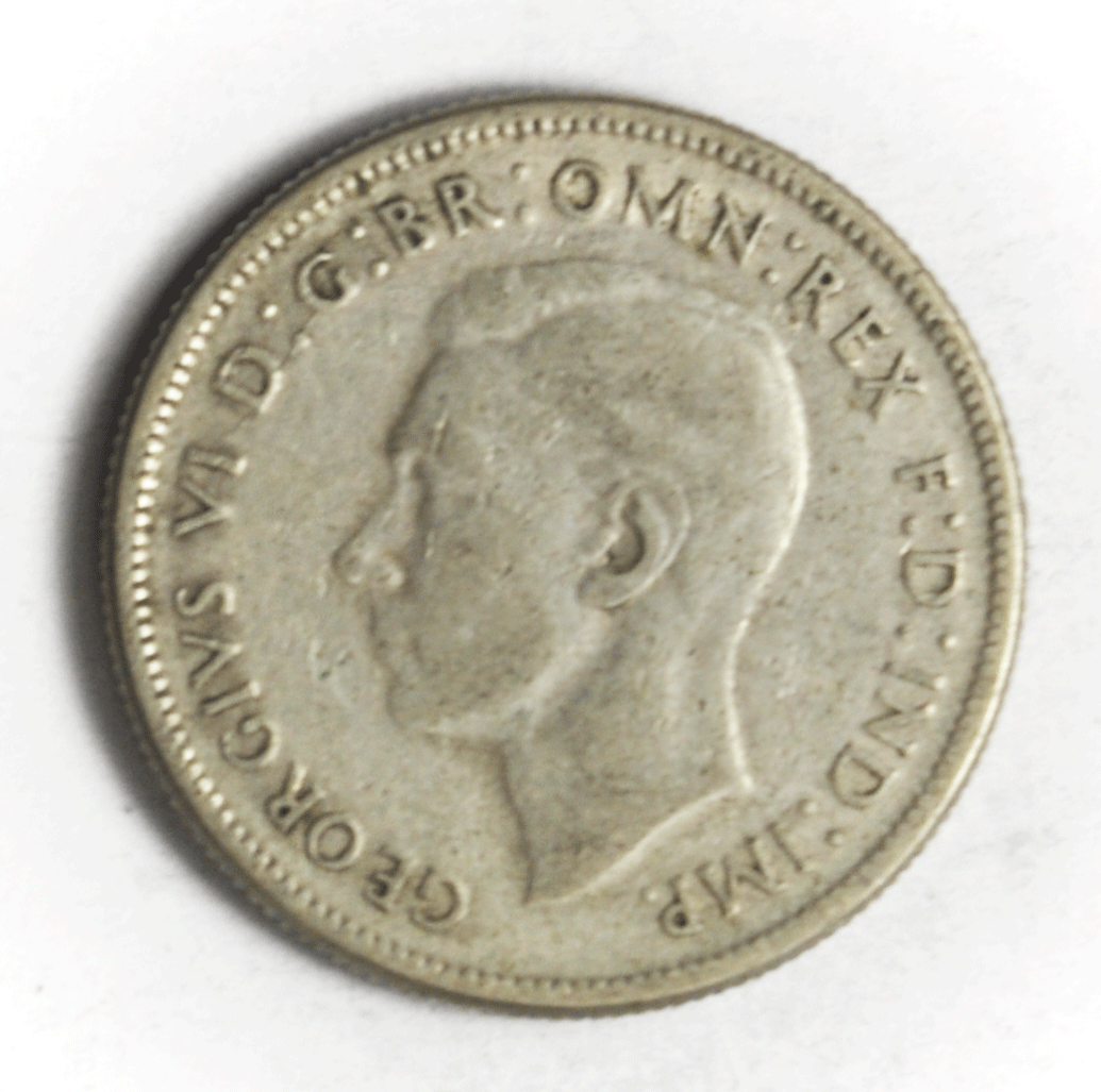 1946 Australia Florin Silver Coin KM# 40a