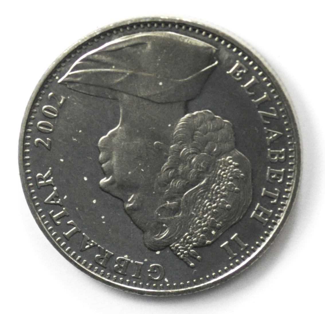 2002 Gibraltar One Crown Coin KM# 1015