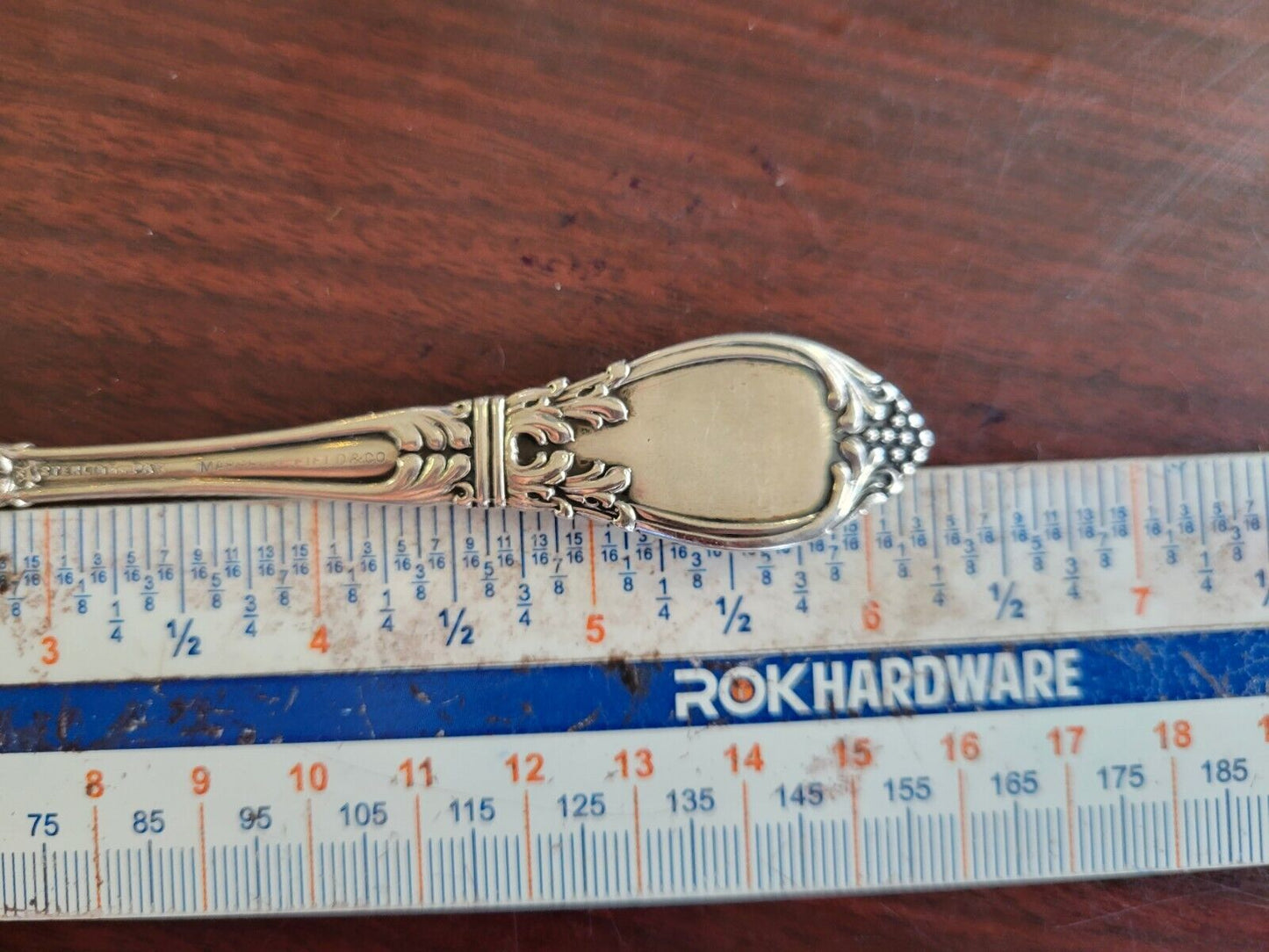 Roman by J.B & S.M. Knowles Sterling Silver 6 1/4" Solid Sugar Spoon 1oz.