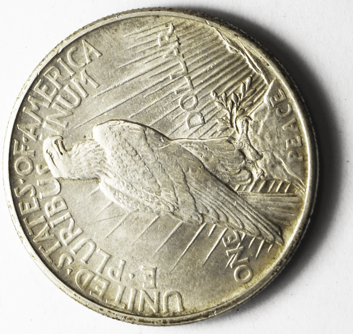 1921 $1 Peace Silver One Dollar US Philadelphia Rare AU