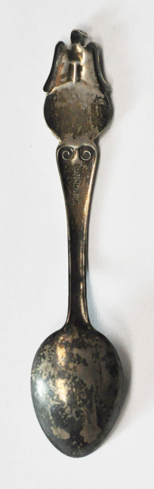 Sterling HH St Paul Minnesota State Seal Souvenir Spoon 4-1/4"