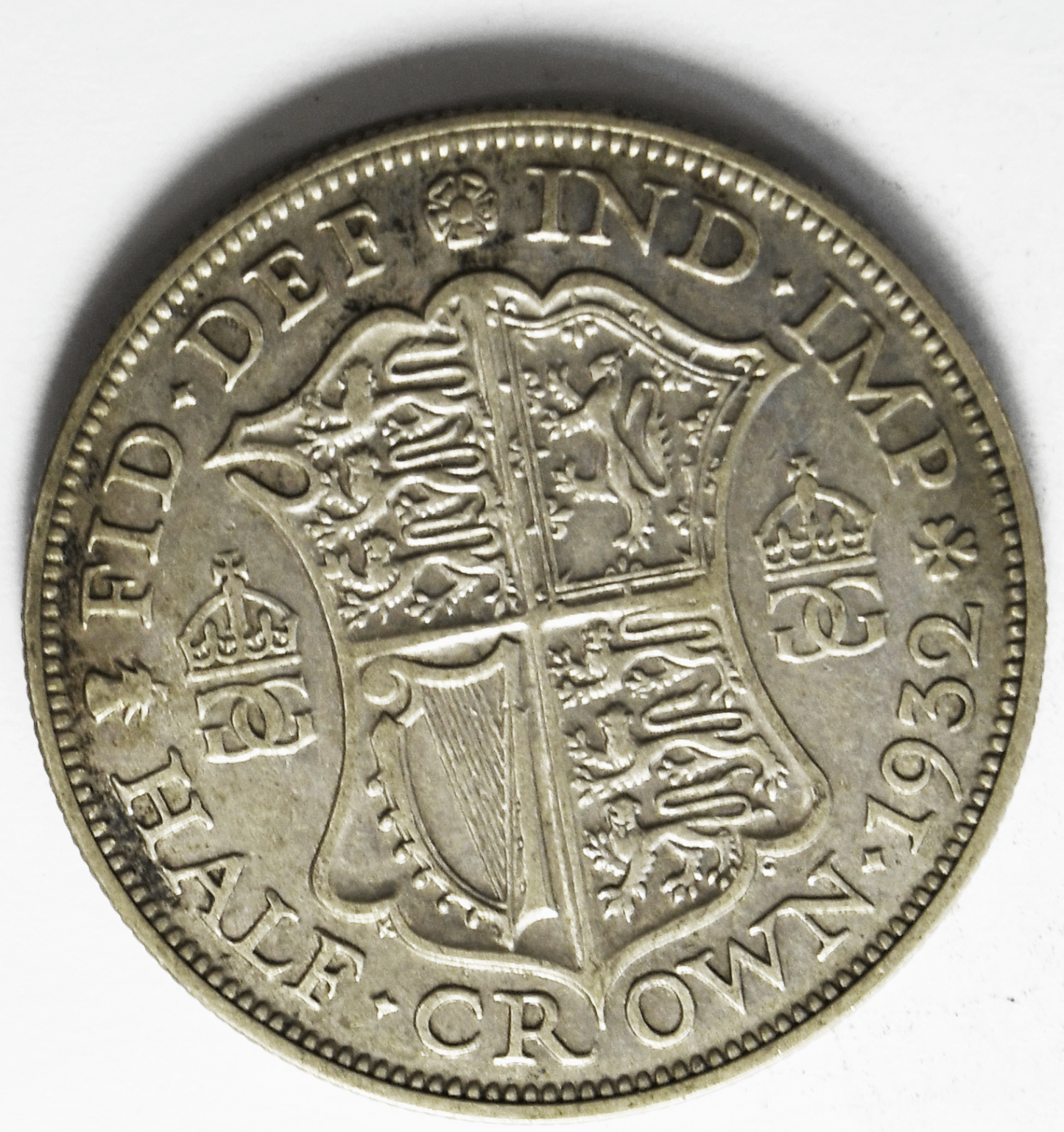 1932 Great Britain Half 1/2 Crown KM# 835 Silver Coin