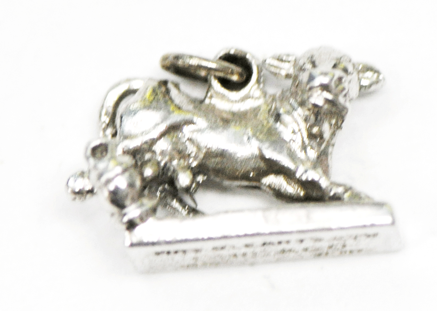 Sterling Silver Kinney Mrs Olearys Cow Charm 20mm