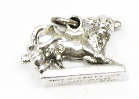 Sterling Silver Kinney Mrs Olearys Cow Charm 20mm