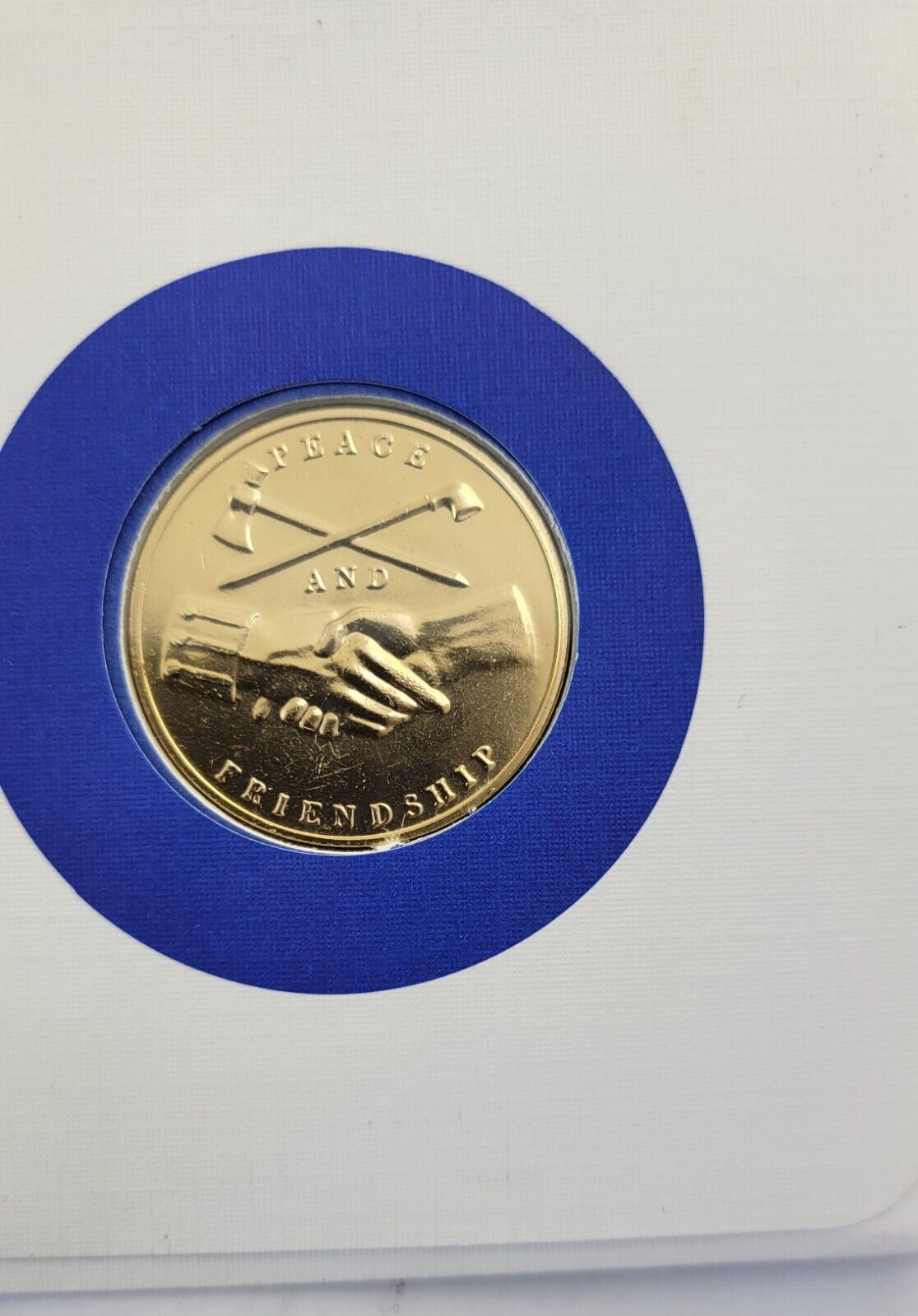 John Q Adams Presidential Covers Medal Postal Commemorative Society Gold Plated