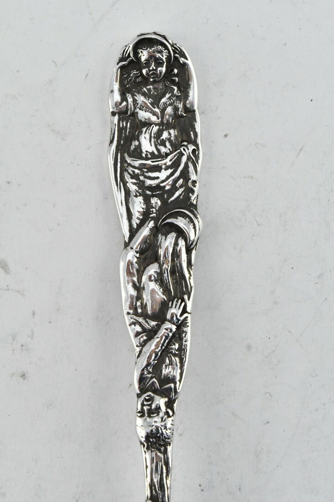 Tiffany & Co. Sterling Silver 6 3/8" Jack & Jill Nursery Rhymes Oval Spoon 1.5oz