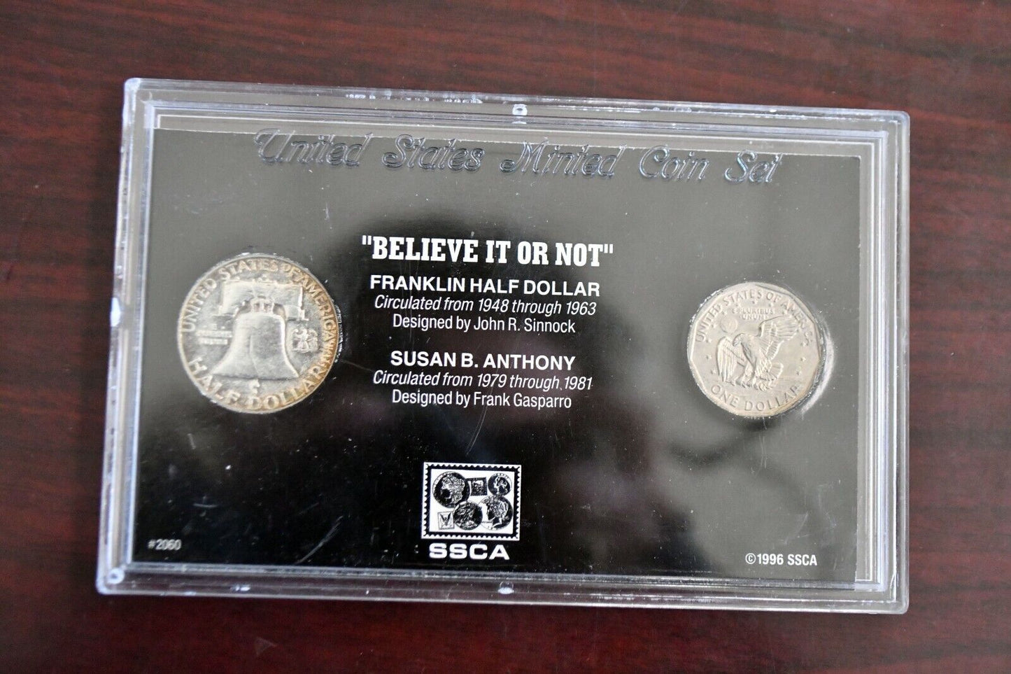 Believe It Or Not 1980 Susan B Anthony Dollar and 1962 Franklin Half Dollar Set