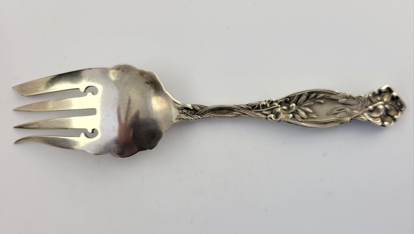 Frontenac by International Sterling 6 5/8" Small Cold Meat Serving Fork 1.4oz