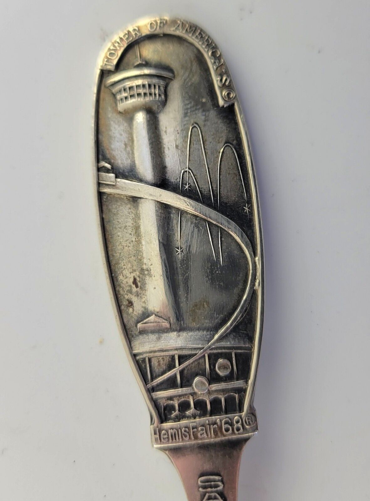 1968 San Antonio TX Souvenir Spoon Tower of the Americas Hemisfair World's Fair
