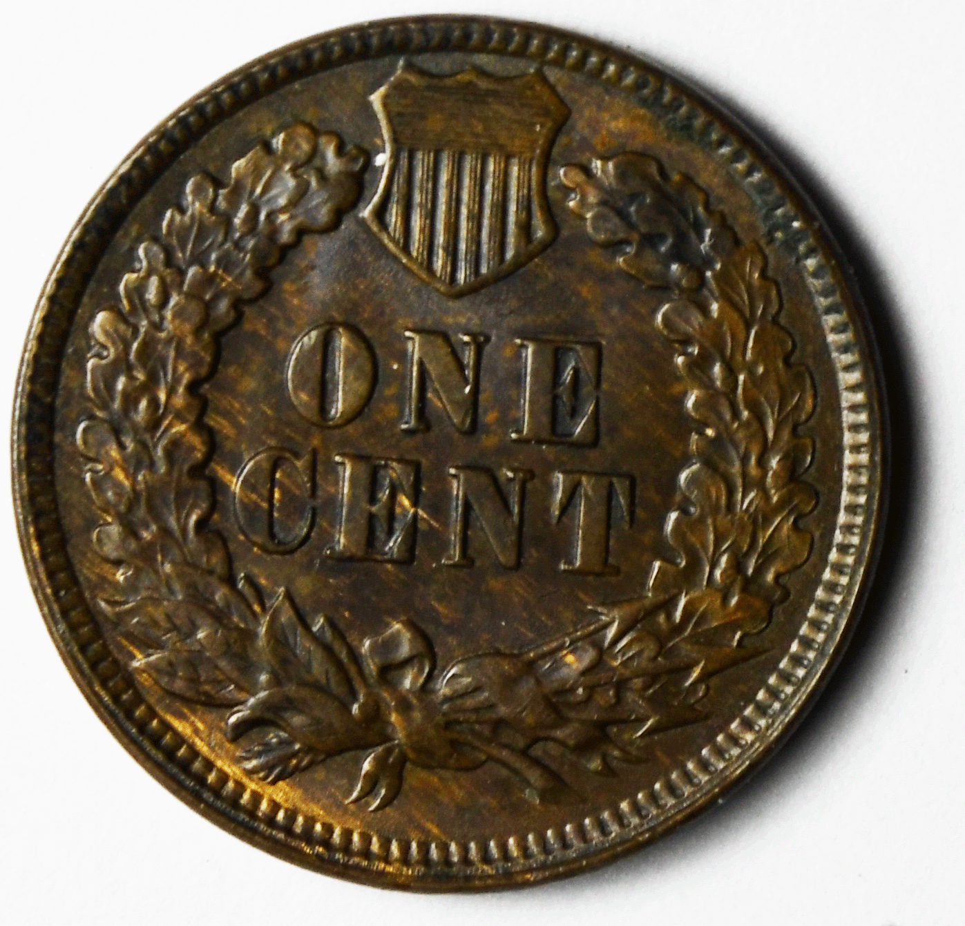 1890 1c Indian Head Penny One Cent US Philadelphia Uncirculated