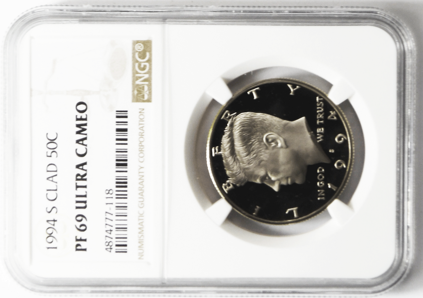 1994 S 50c Kennedy Half Dollar NGC PF69 Ultra Cameo Proof San Francisco