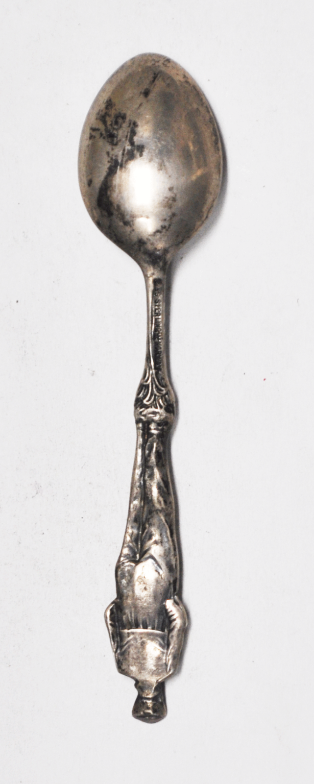 925S Norsk Sølvvareindustri Norway Souvenir Spoon Man Hands in Pockets 4.25"