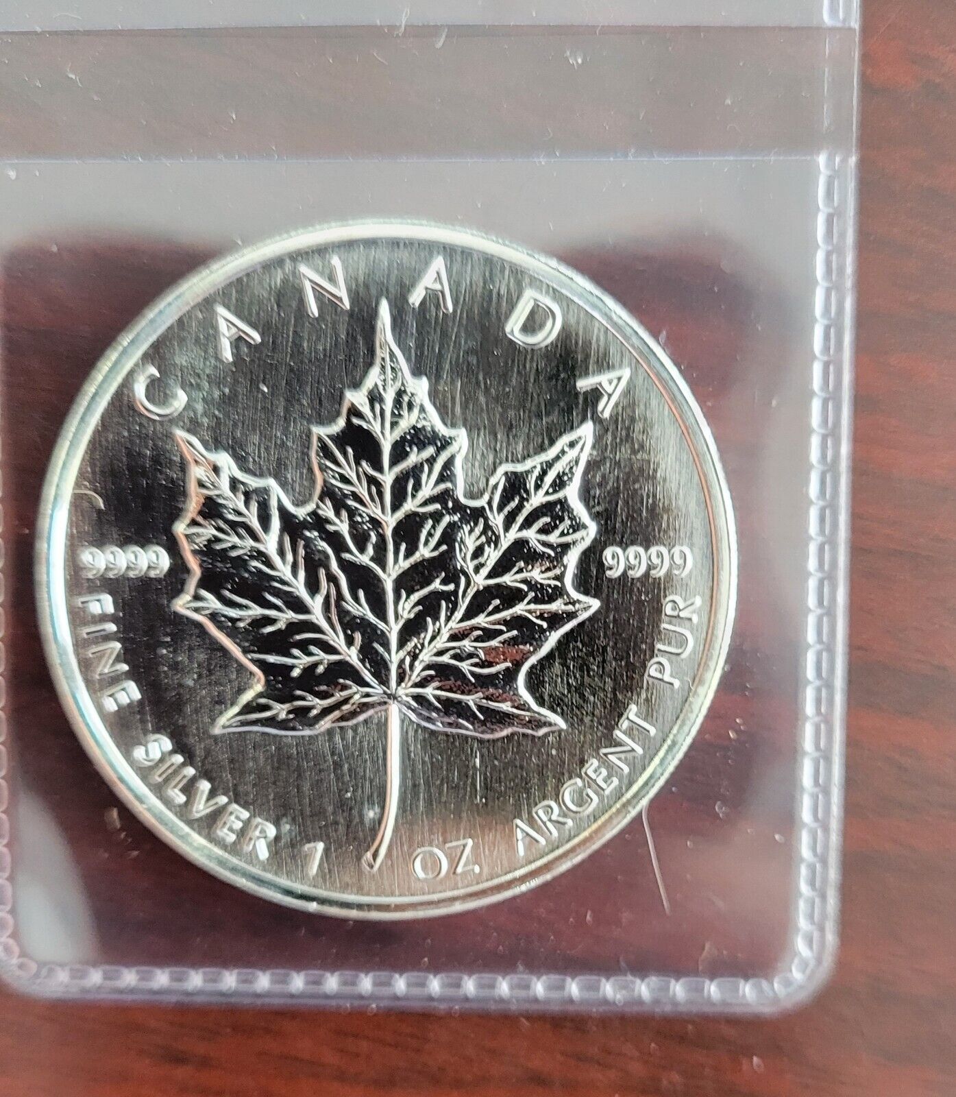 1997 1  Silver Canada Maple Leaf Coin 1oz - KEY DATE! - Lowest Minted .999 Fine
