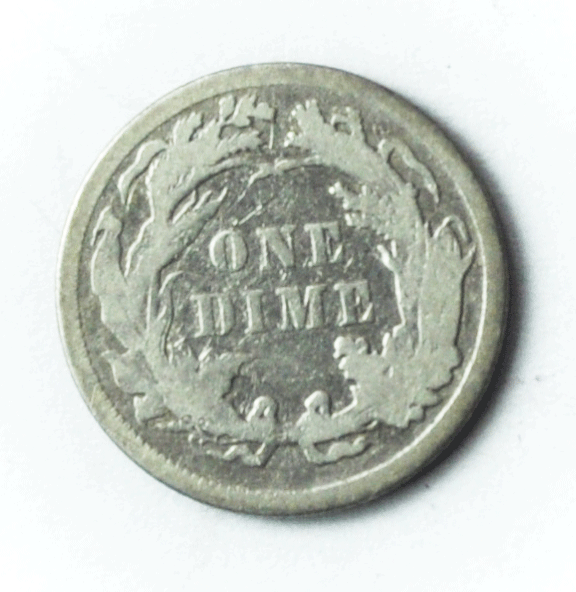 1883 10c Seated Liberty Silver Dime Ten Cents Philadelphia