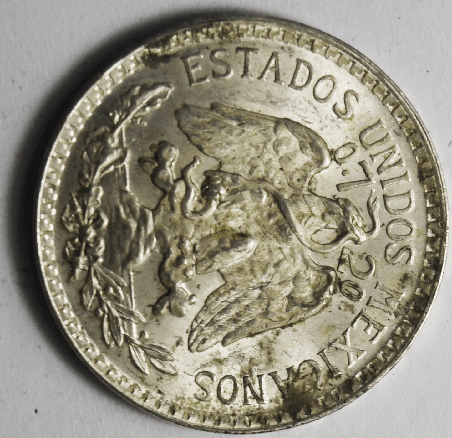 1944 Mexico Estados Unidos Mexicanos 50 Centavos KM# 447 Uncirculated