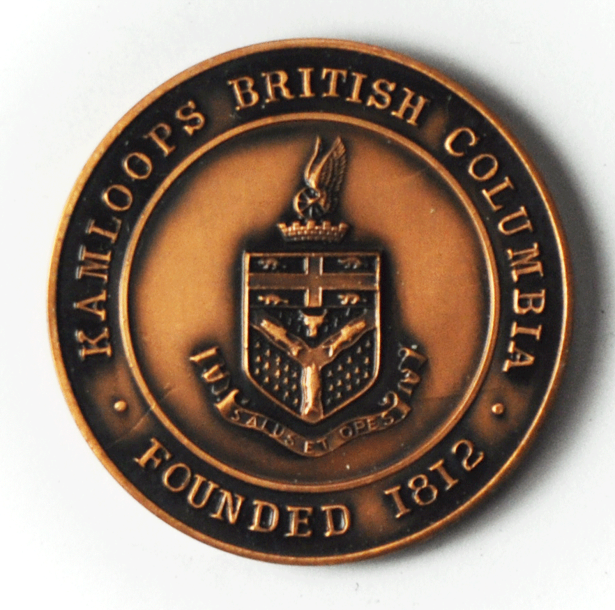 Kamloops 75th Anniversary 1968 Hunting Mining Fishing Logging 40mm BC