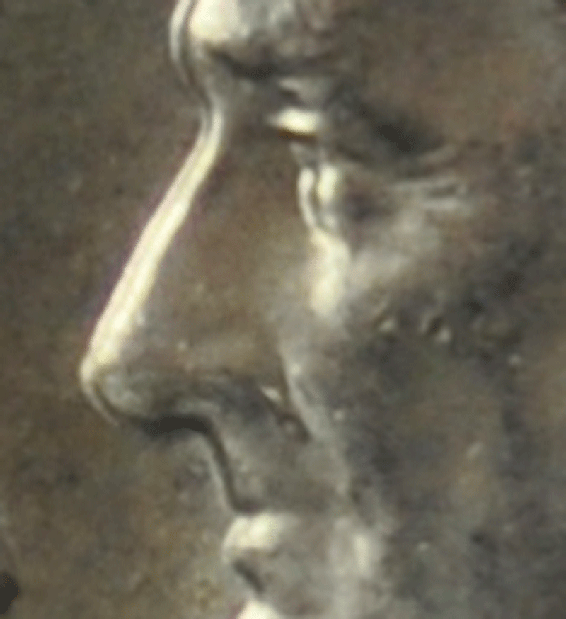 1964 D 10c Roosevelt Silver Dime Brilliant Uncirculated Booger Nose Die Break