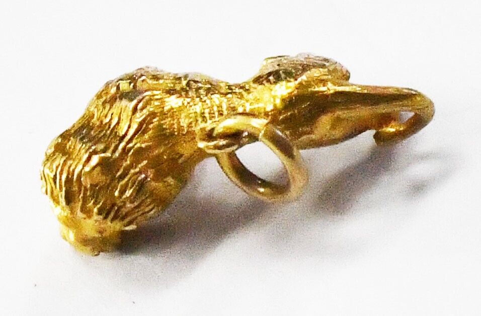 9ct Gold Payton Pepper Sons Birmingham Lion Charm 19mm x 12mm