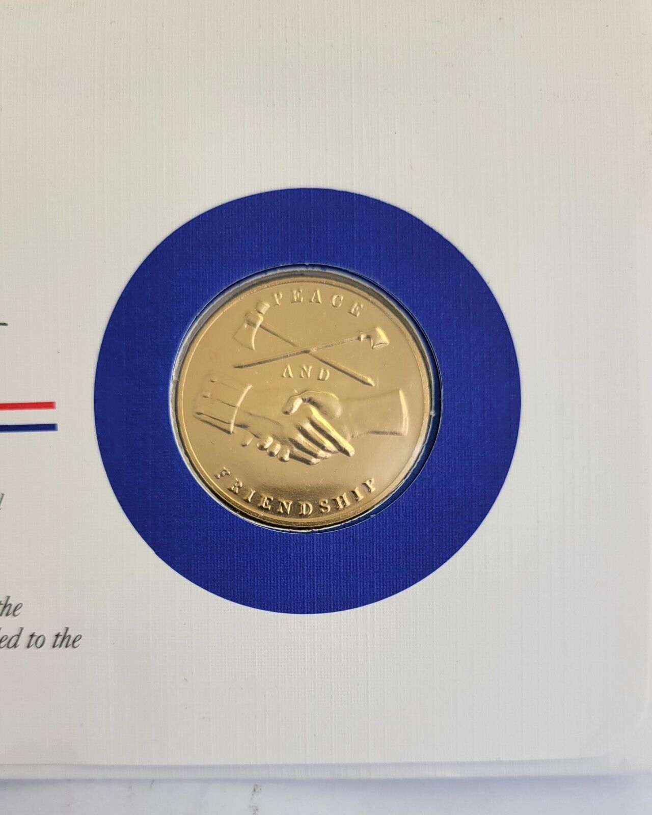 James K. Polk Presidential Covers Medal Postal Commemorative Society Gold Plated