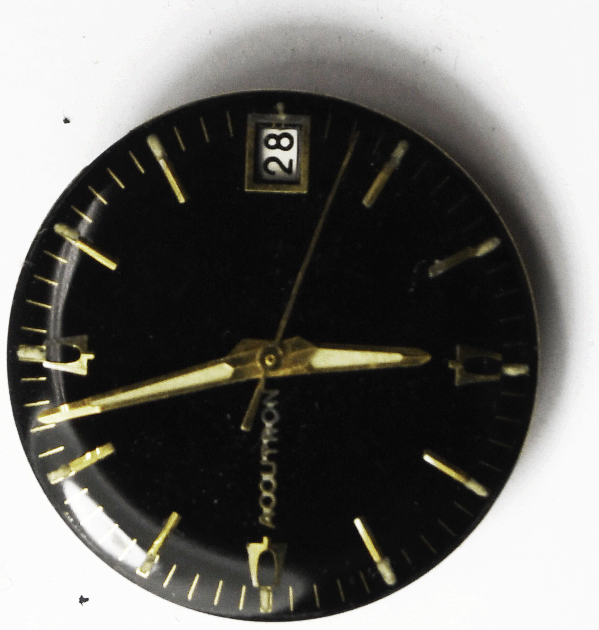 Bulova Accutron Black Dial 218D Tuning Fork Movement Date