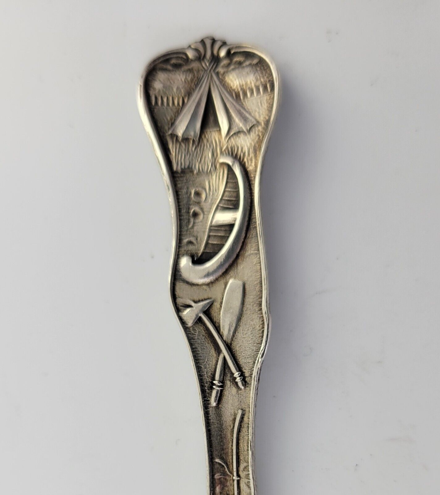 Capital Building Topeka Kansas Sterling 5 3/8" Souvenir Spoon by Mechanics .69oz