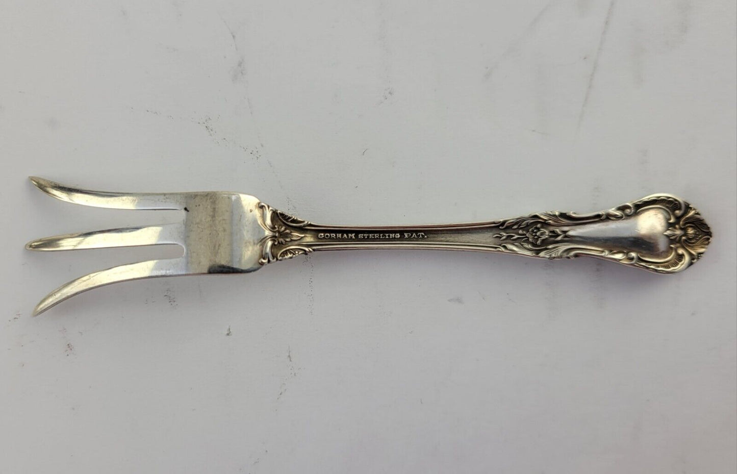King Edward By Gorham Sterling Silver Lemon Fork - 4 3/8" No Mono .45oz.