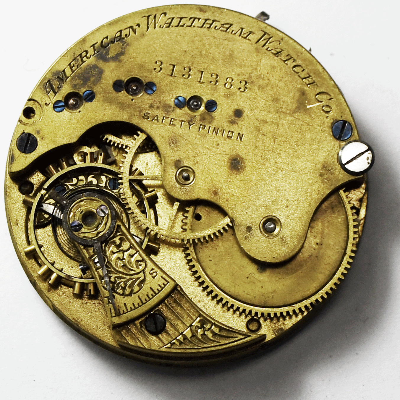 1887 AWWCo American Waltham Ellery 13J Size 6 Pocket Watch Movement