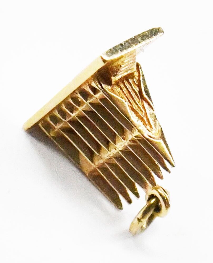 14k Yellow Gold USAF United States Airforce Academy Chapel 15x17x8mm