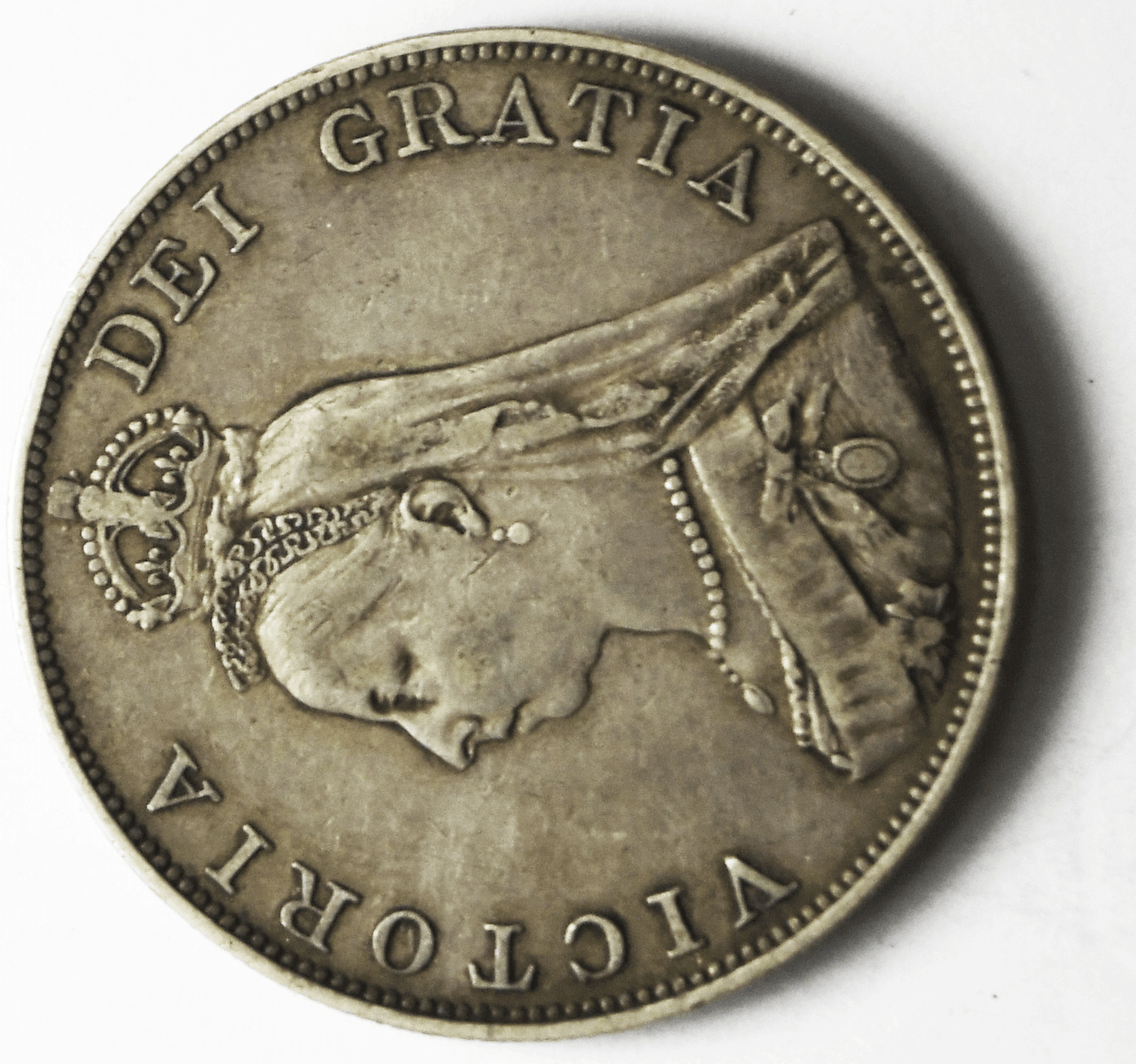 1890 Great Britain Double Florin Silver Coin KM# 763