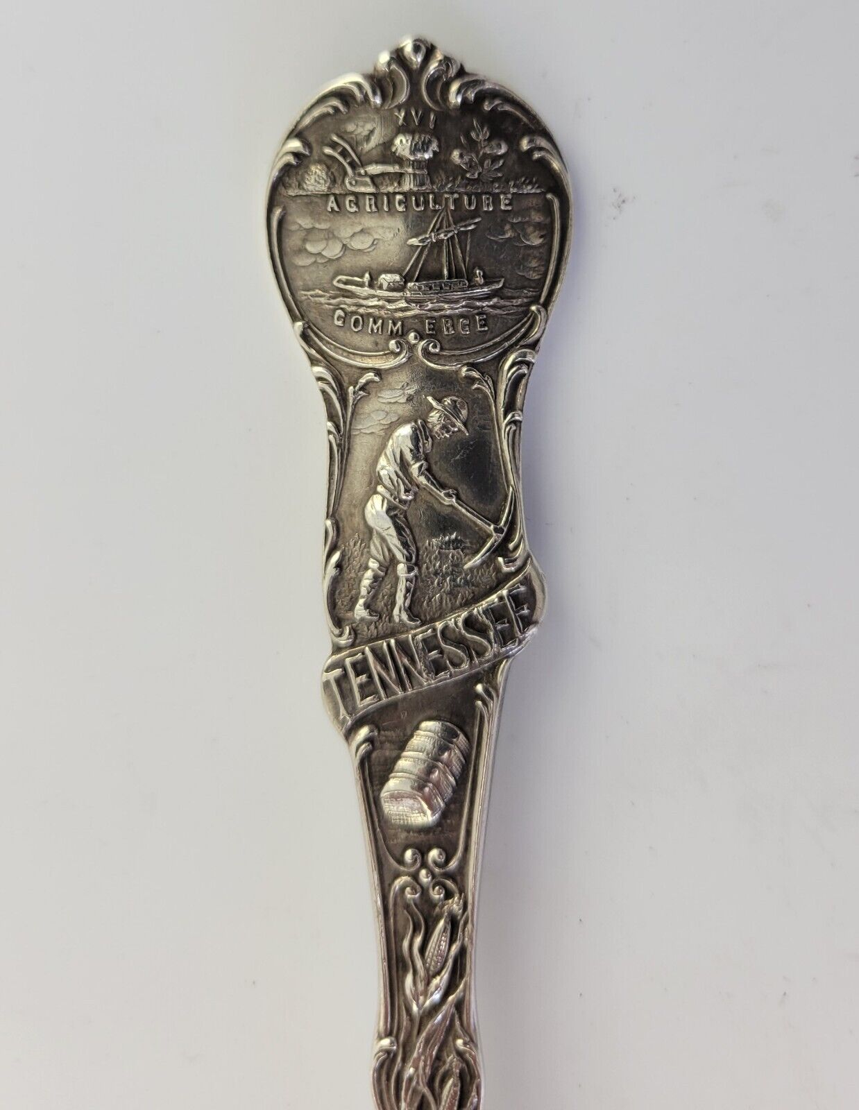 RARE! Tennessee State Sterling 5" Silver Souvenir Fork State Capital 1oz.