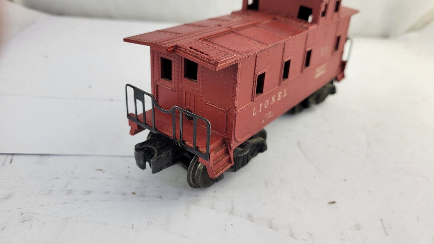 Vintage Lionel O Lines Red SP Caboose 6257 w/Original Box