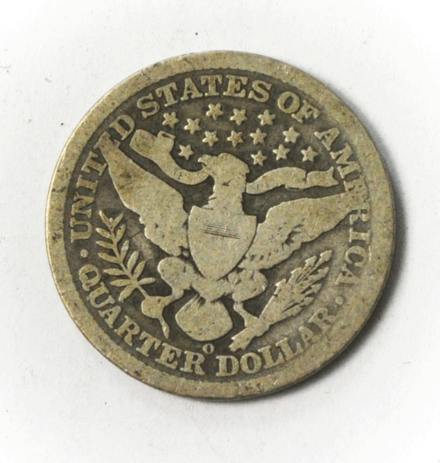 1898 O 25c Barber Silver Quarter Dollar Twenty Five Cents New Orleans
