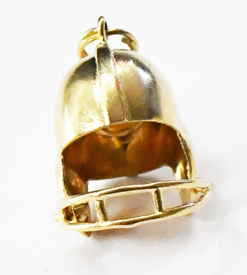 14k Yellow Gold AC Football Helmet Charm 22mm x 20mm