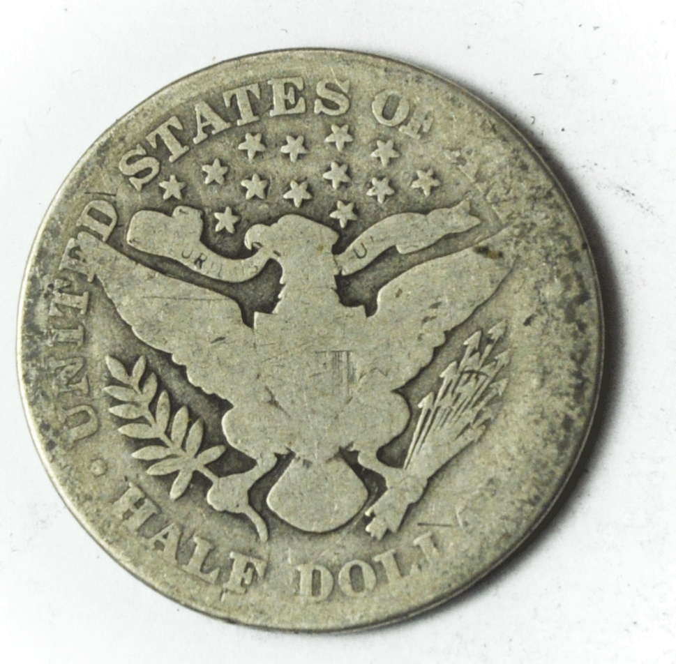 1904 50c Barber Silver Half Dollar Rare Fifty Cents US Philadelphia