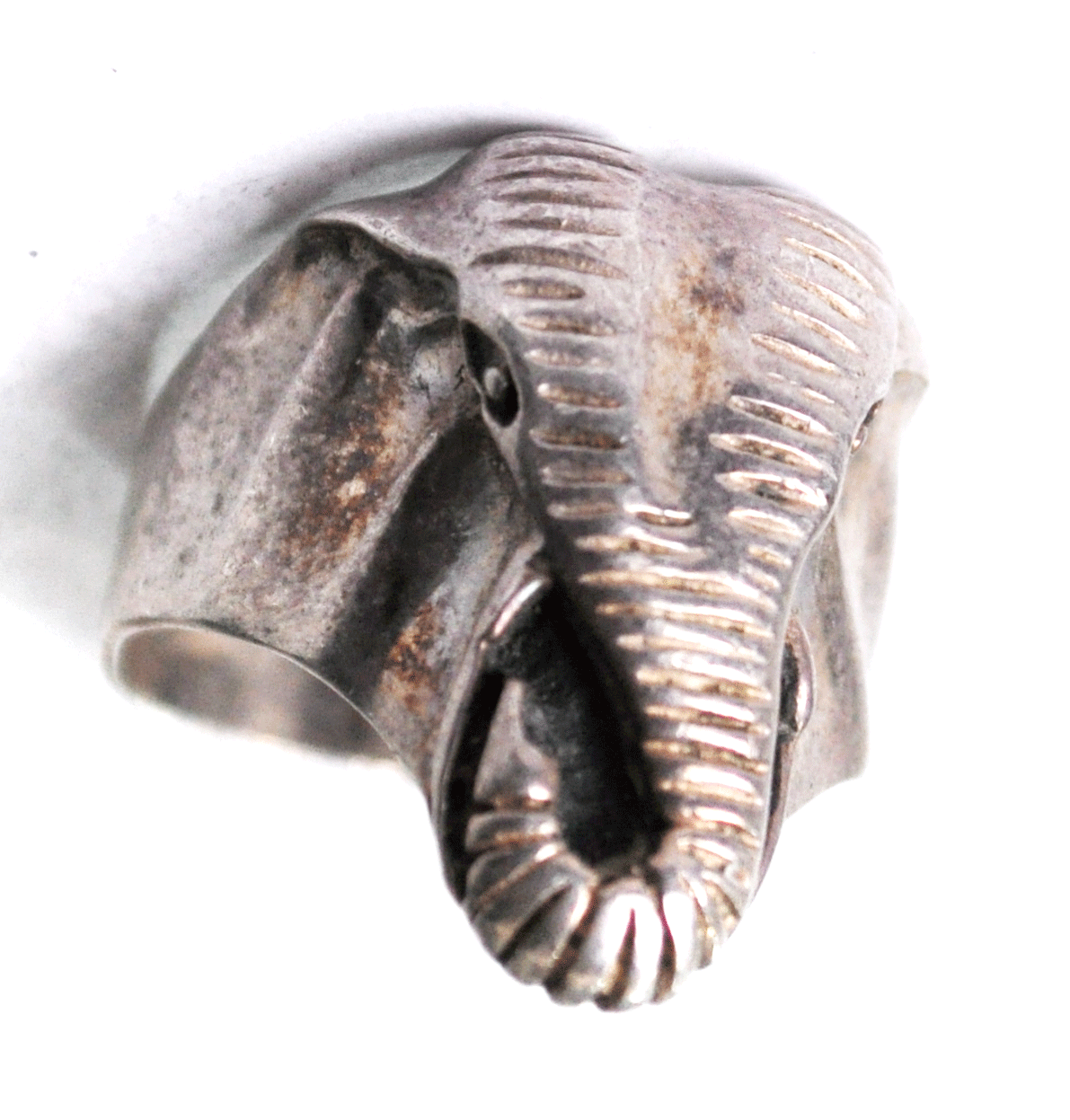 Sterling Silver Merav South Africa Elephant Ring 23mm Size 7 Ring
