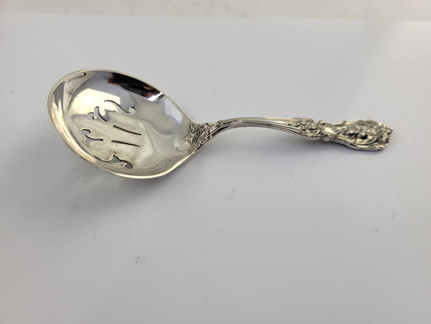 Reed & Barton Francis I Sterling Silver 1oz. Bon Bon Pierced Spoon 4 5/8"
